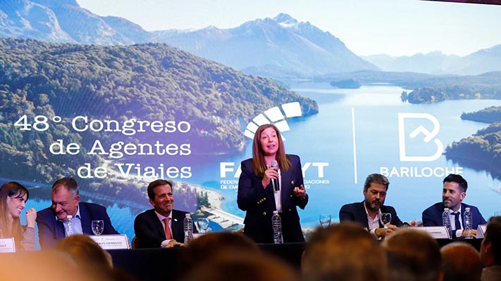 Carreras inauguró una nueva edición del Congreso FAEVYT en Bariloche