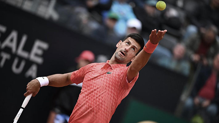 Djokovic avanzó a los cuartos de final en el Masters 1000 de Roma