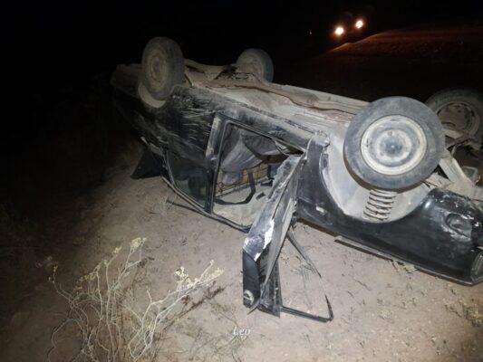 Joven volcó en la ruta provincial Nº 4