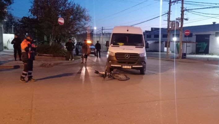 Ciclista atropellada en Puerto Madryn