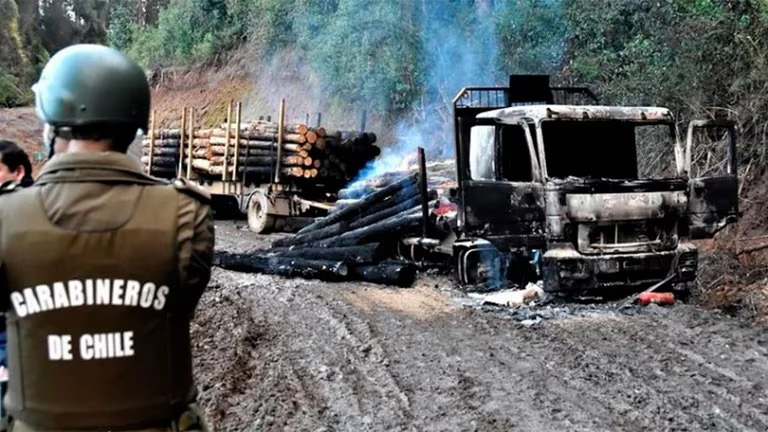 Chile declaró estado de alerta roja por el incremento de la violencia mapuche