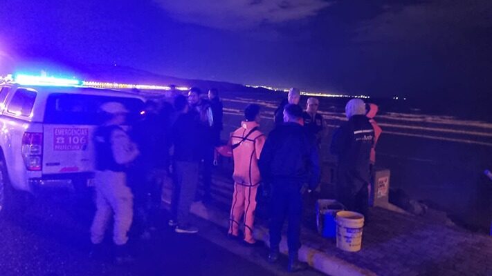 pna, Policía de Chubut, Rada Tilly, rescate en el mar