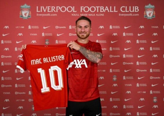 Alexis Mac Allister fue presentado como nuevo refuerzo del Liverpool, donde llevará el N°10