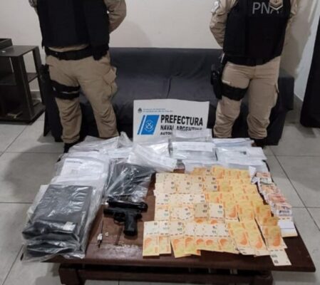 cocaína, Neuquén, Prefectura Naval Argentina, trata de personas
