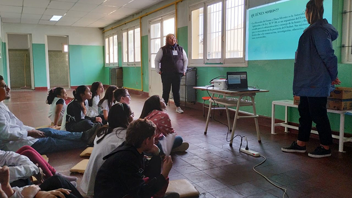 Charlas sobre fauna silvestre en las escuelas de Chubut