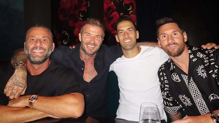 Antonela Roccuzzo, David Beckham, Inter, Lionel Messi, Miami, Sergio Busquets, Victoria Beckham