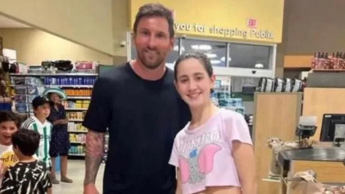 Lionel Messi es uno más: se viralizó una foto del 10 en un supermercado de Miami