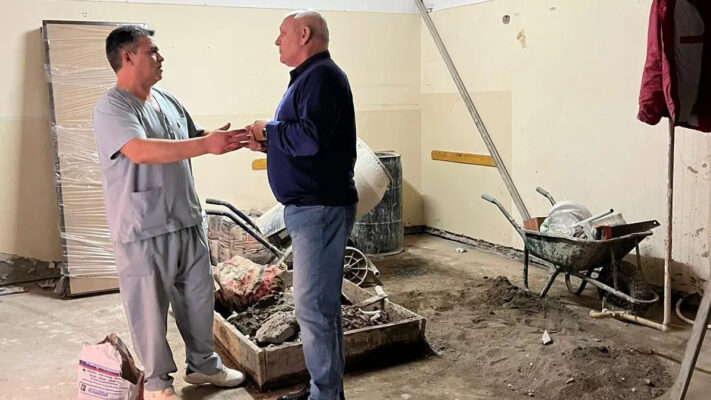 Reanudan la obra de la Sala de Rayos en el hospital de General Conesa