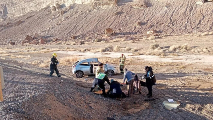 accidente fatal, chubut, Los Altares, Paso de Indios, Ruta 25