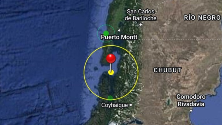 Temblor en el sur de Chile