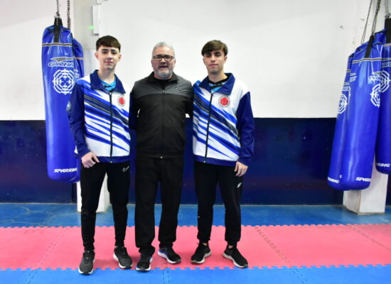 La escuela Itosu-kai despidió a Salesky y Moroncini, que competirán en el Panamericano