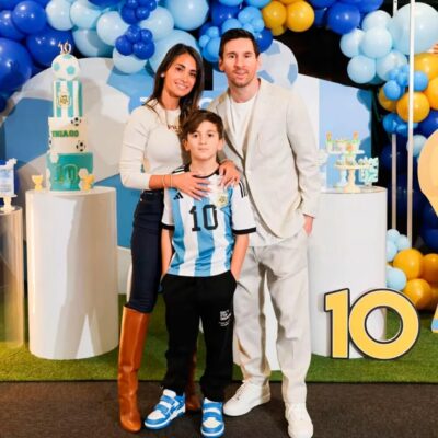Antonela Roccuzzo, deportes-internacional, Lionel Messi, Thiago Messi