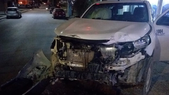 Impactante choque en Puerto Madryn