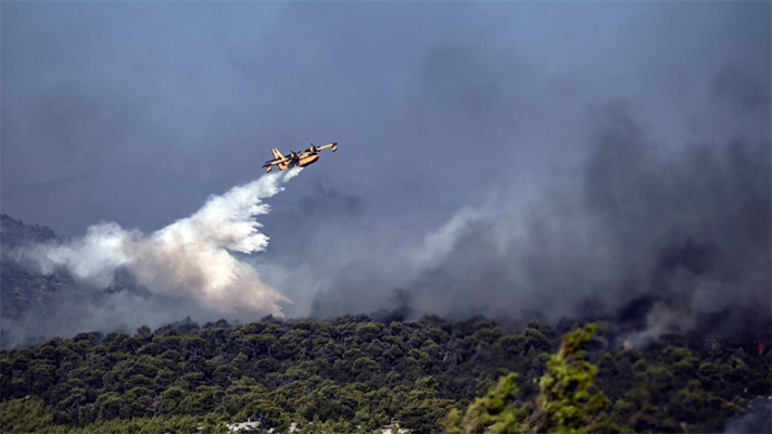 No pueden contener el fuego  en la zona noreste de Grecia