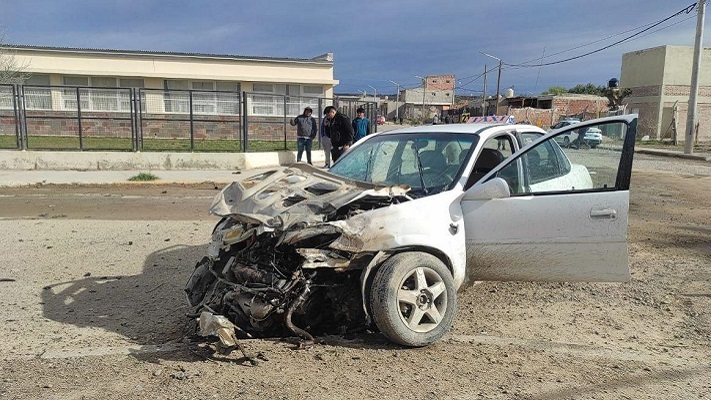 Robo, persecución y choque en Puerto Madryn