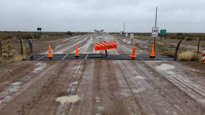 Rutas de Península Valdés cerradas por lluvias