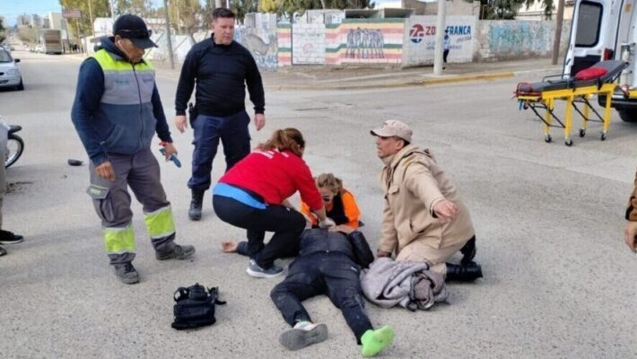 Conductores feroces: Nuevo choque en Puerto Madryn con una persona lesionada