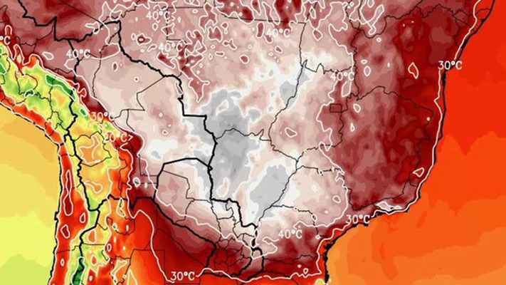 En Brasil esperan ola de calor de 45º en los próximos días