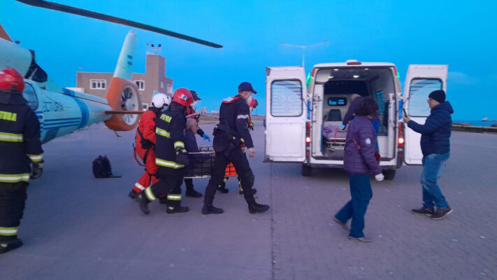 aeroevacuación, emergencia, EMERGENCIA EN EL MAR, Prefectura Naval Argentina