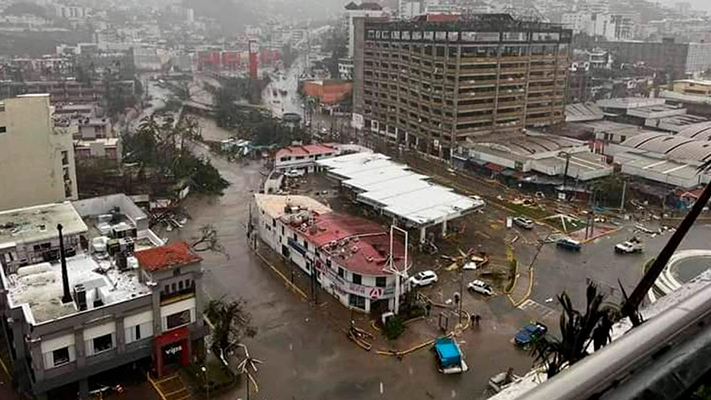Confirmaron 39 muertos por el huracán Otis en Acapulco