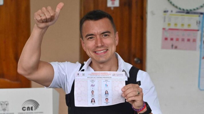 DANIEL NOBOA, Ecuador, LUISA GONZÁLEZ