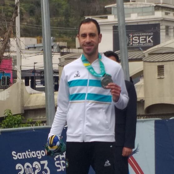 El chubutense Eduardo Sepúlveda, medalla de plata en Santiago 2023