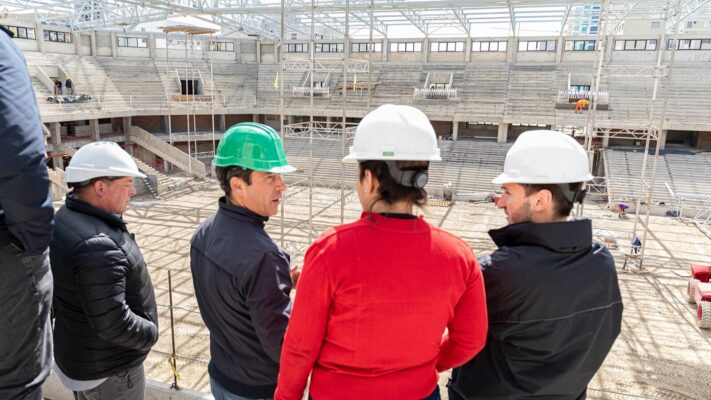 Avanzan las obras para terminar el Estadio Centenario de Comodoro
