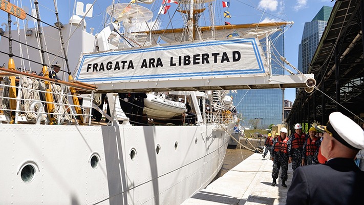 La Fragata ARA “Libertad” arribó a Buenos Aires