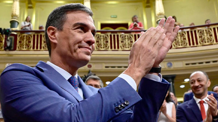 Pedro Sánchez fue reelegido como presidente del Gobierno
