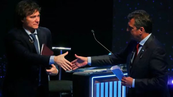 DEBATE PRESIDENCIAL, elecciones 2023, Javier Milei, Sergio Massa