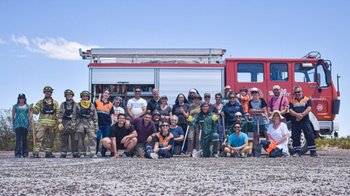 Capacitan a vecinos de El Doradillo en prevención de incendio de pastizales