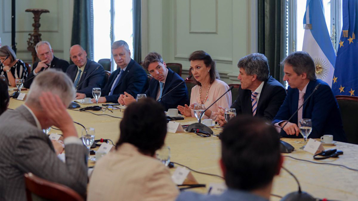 Mondino reiteró la voluntad del Gobierno para lograr un acuerdo Mercosur-UE