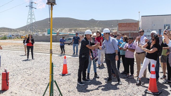 Quedó inaugurada una nueva red de gas en el barrio Padre Juan Corti