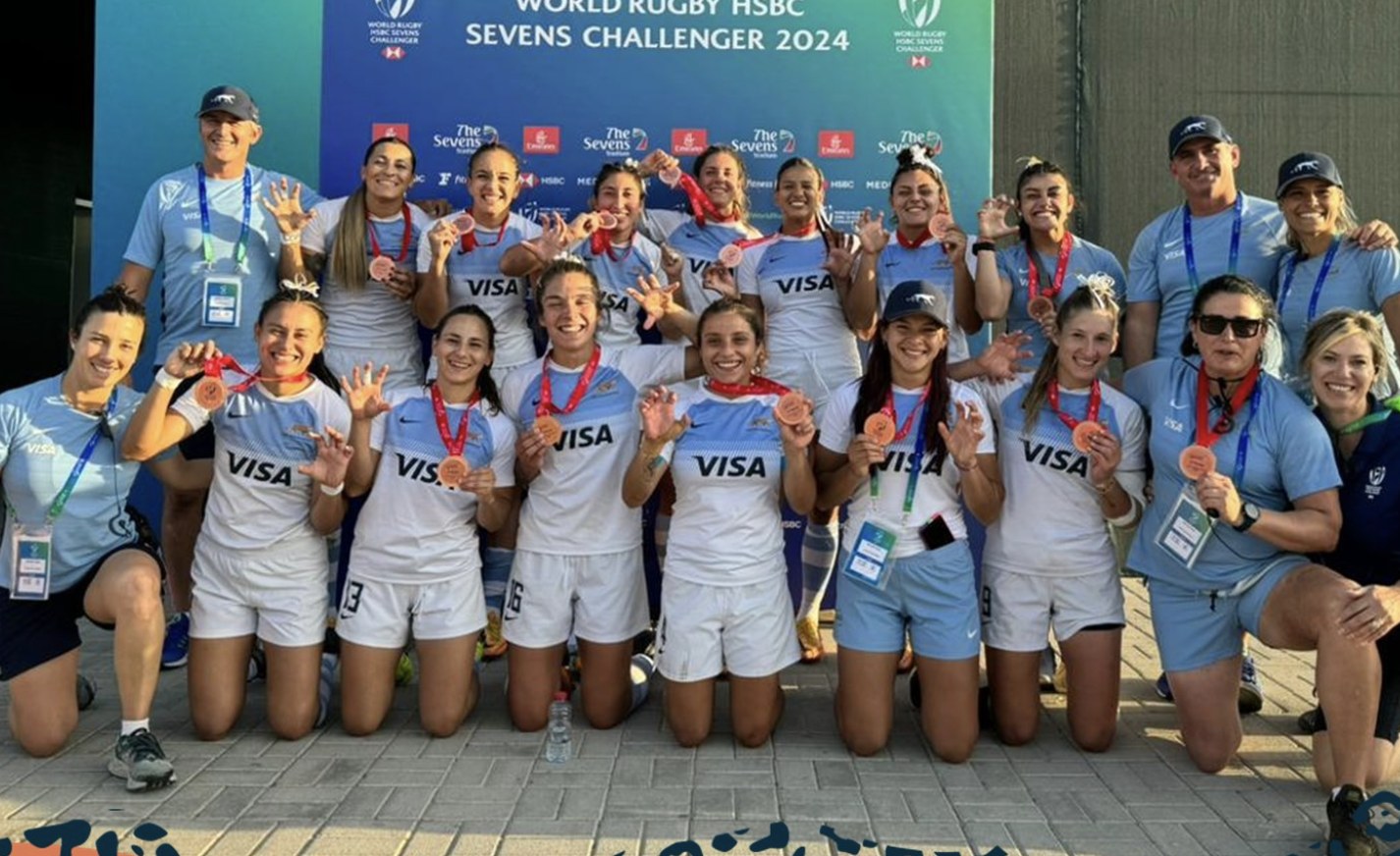 «Las Yaguaretés» hicieron podio y ganaron el bronce en el Seven de Dubai