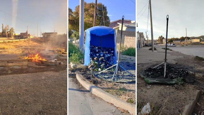 Denuncian el incendio de 5 iglúes de residuos en Comodoro Rivadavia