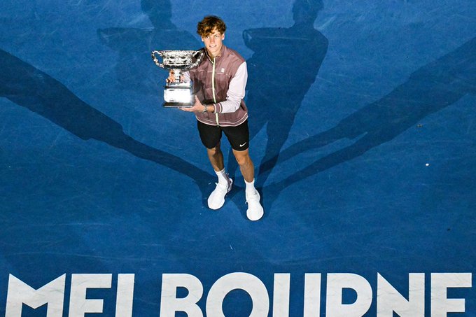 Sinner le ganó la final a Medvedev y se coronó como campeón en el Australian Open