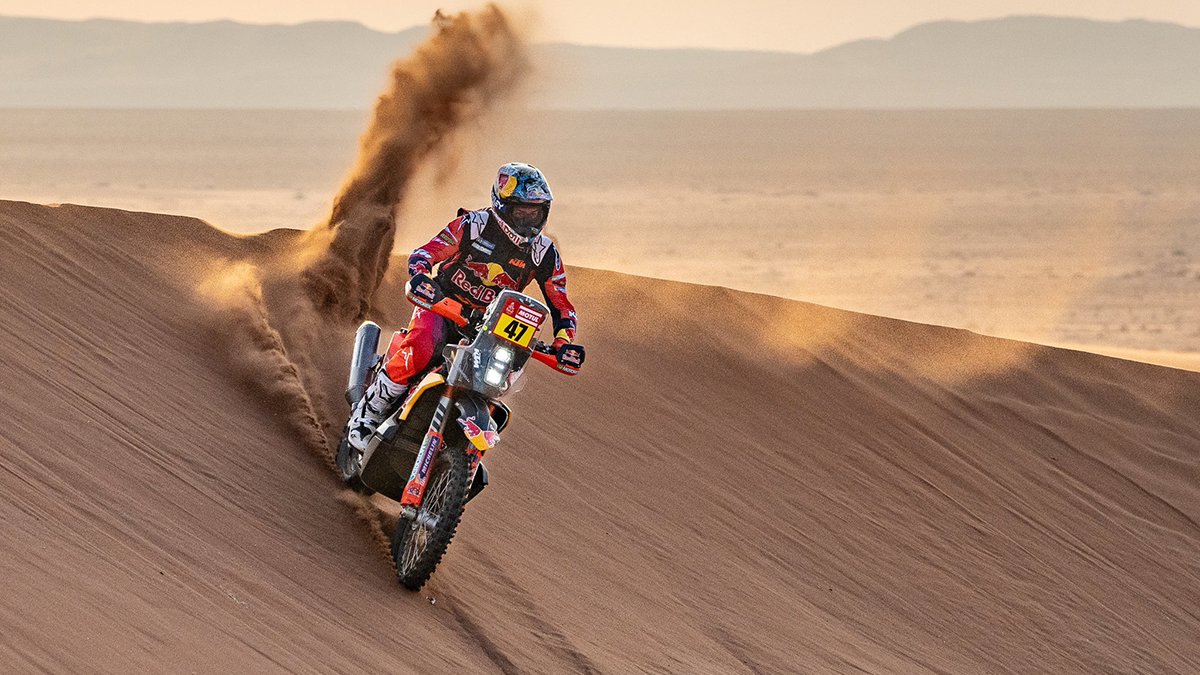 Kevin Benavides ingresó al podio de la tercera etapa del Dakar