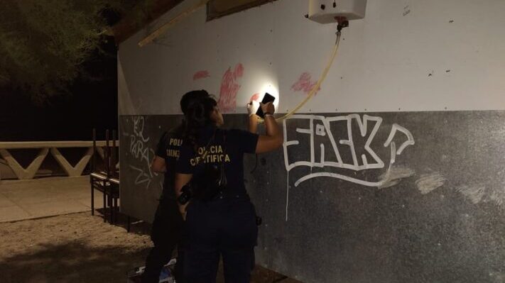 Detienen a dos jóvenes por vandalismo