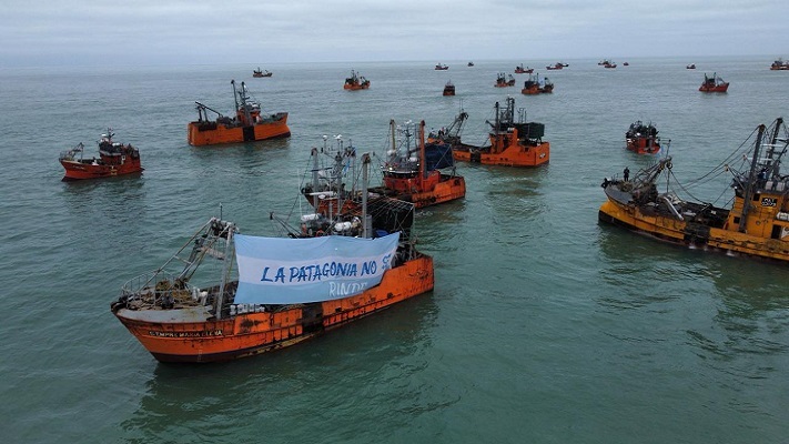 La Flota Amarilla brindó un fuerte apoyo al Gobernador de Chubut