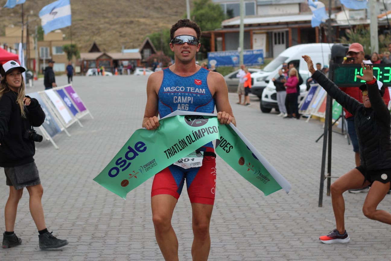 Con total éxito se realizó el Triatlón Olímpico, con Campi y Schwamm como ganadores