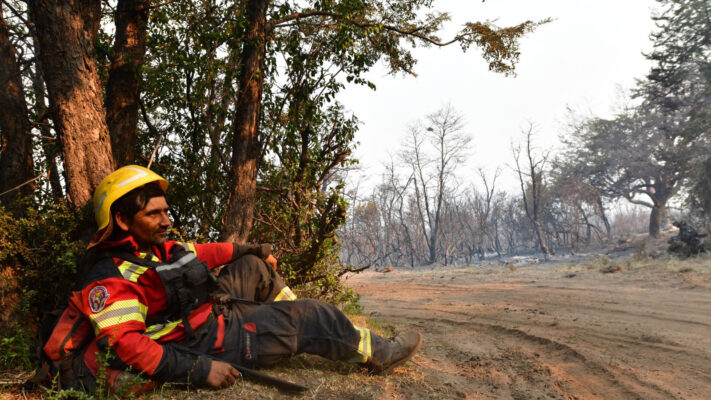 arroyo centinela, Bosque nativo, brigadistas, esquel, incendio forestal, los alerces