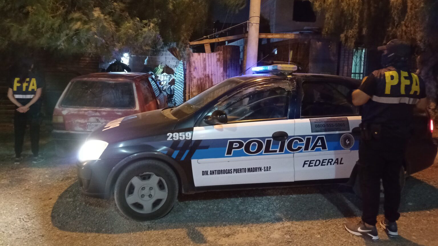 La Policía Federal allanó una vivienda en Puerto Madryn por narcomenudeo