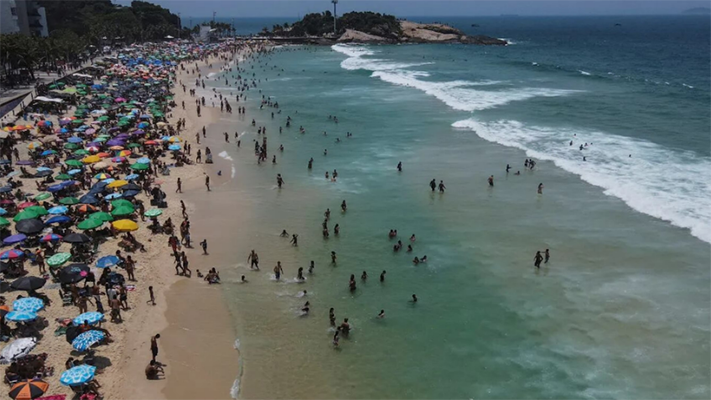 En Río de Janeiro la sensación térmica superó los 60 grados