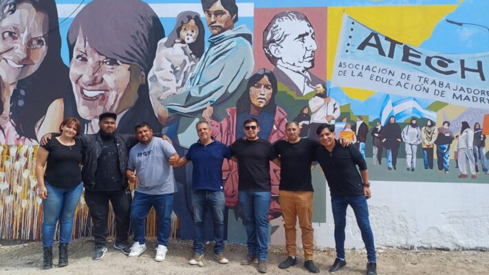 Quedó inaugurado el mural “Docentes, Memoria y Juventudes”