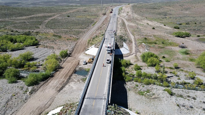 Vialidad Nacional rehabilitó la circulación sobre un importante puente en la Ruta 40