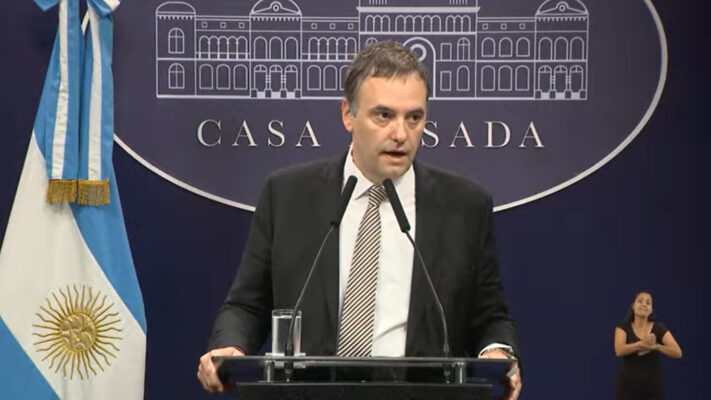 Casa Rosada, conferencia de prensa, MANUEL ADORNI