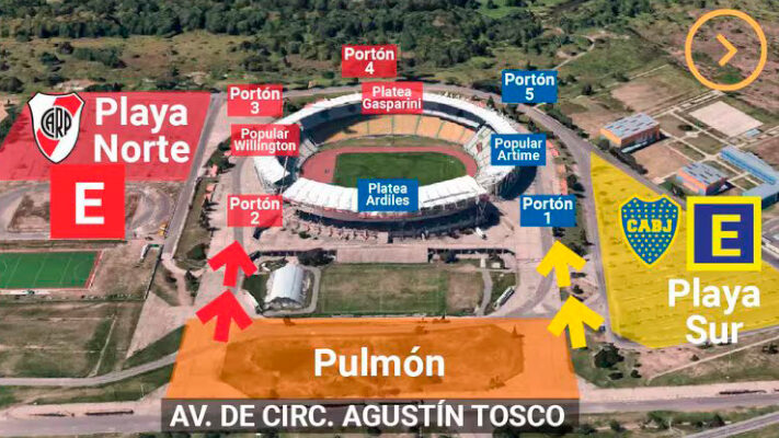 Boca Juniors, Copa de la Liga, CÓRDOBA, River Plate, ruta