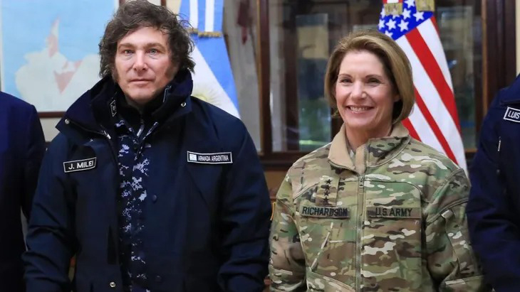 Milei se reunió en Ushuaia con la general Laura Richardson de EEUU