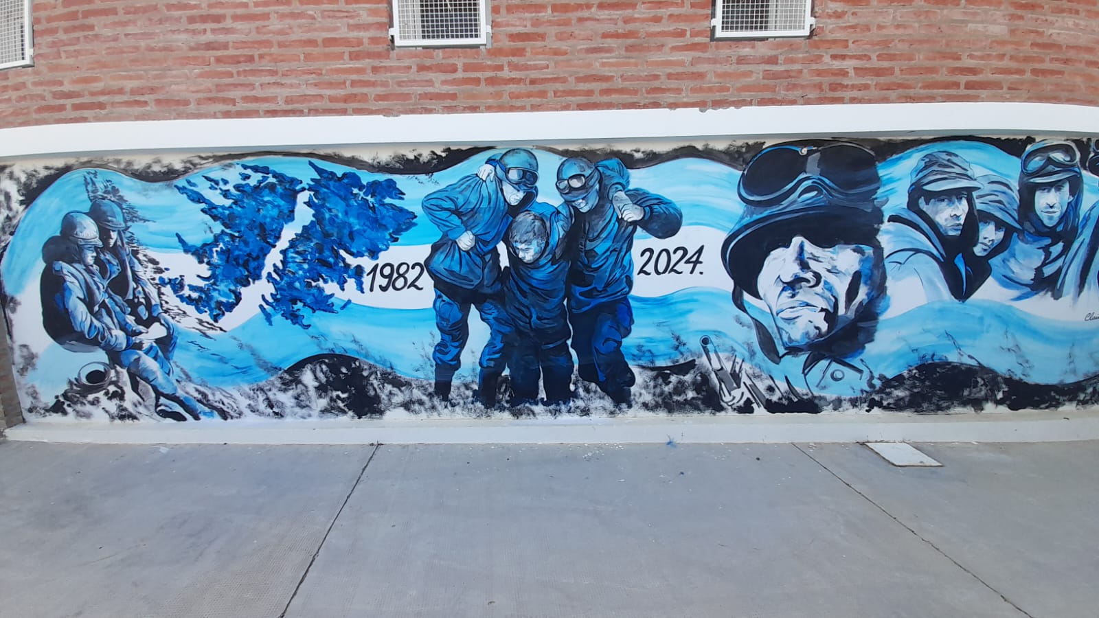 Quedó inaugurado un nuevo mural que homenajea a veteranos de Malvinas