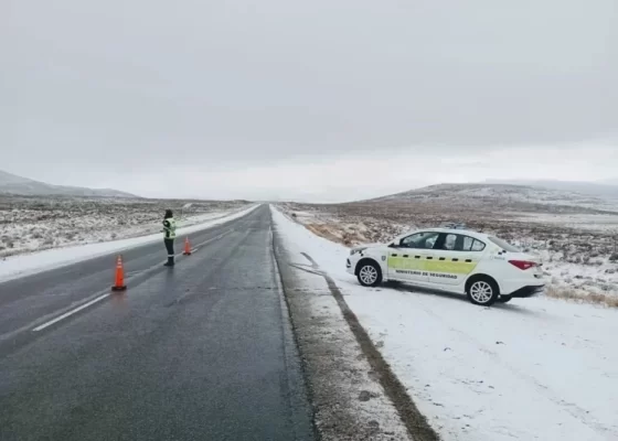 Comodoro Rivadavia, corte preventivo, nieve, ruta 3, TRELEW